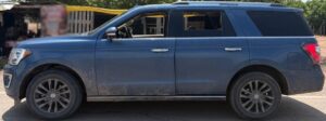 Camioneta asegurada