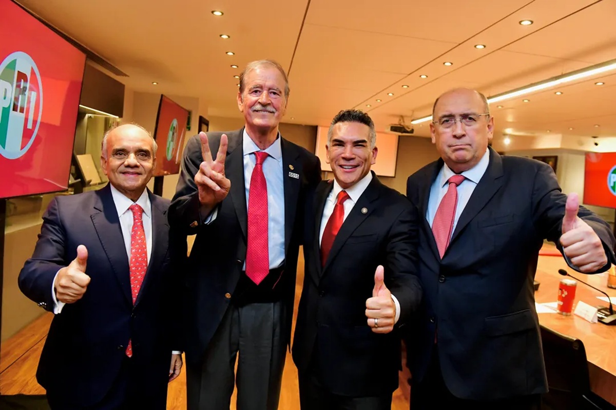 Vicente Fox, Alejandro Moreno y políticos