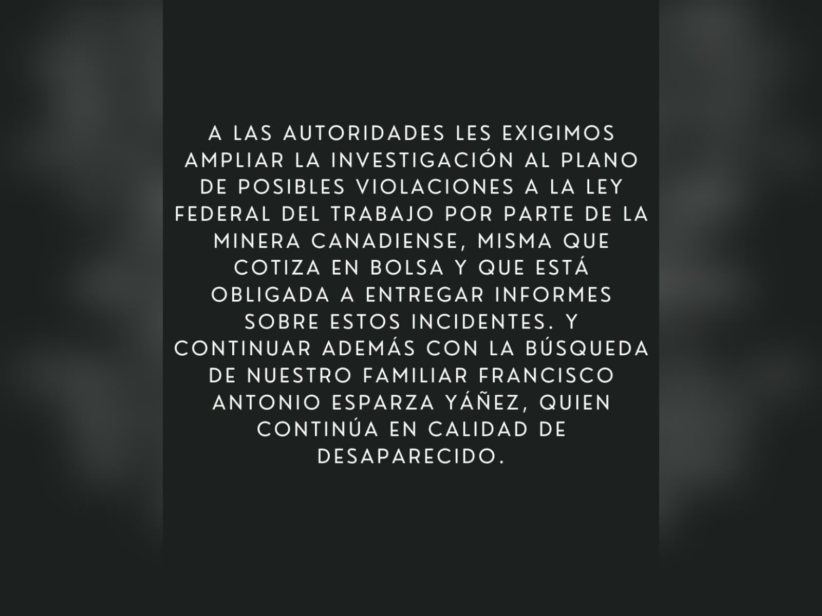 A ocho meses del secuestro en Concordia, Sinaloa, familias de mineros exigen respuestas a Vizsla Silver