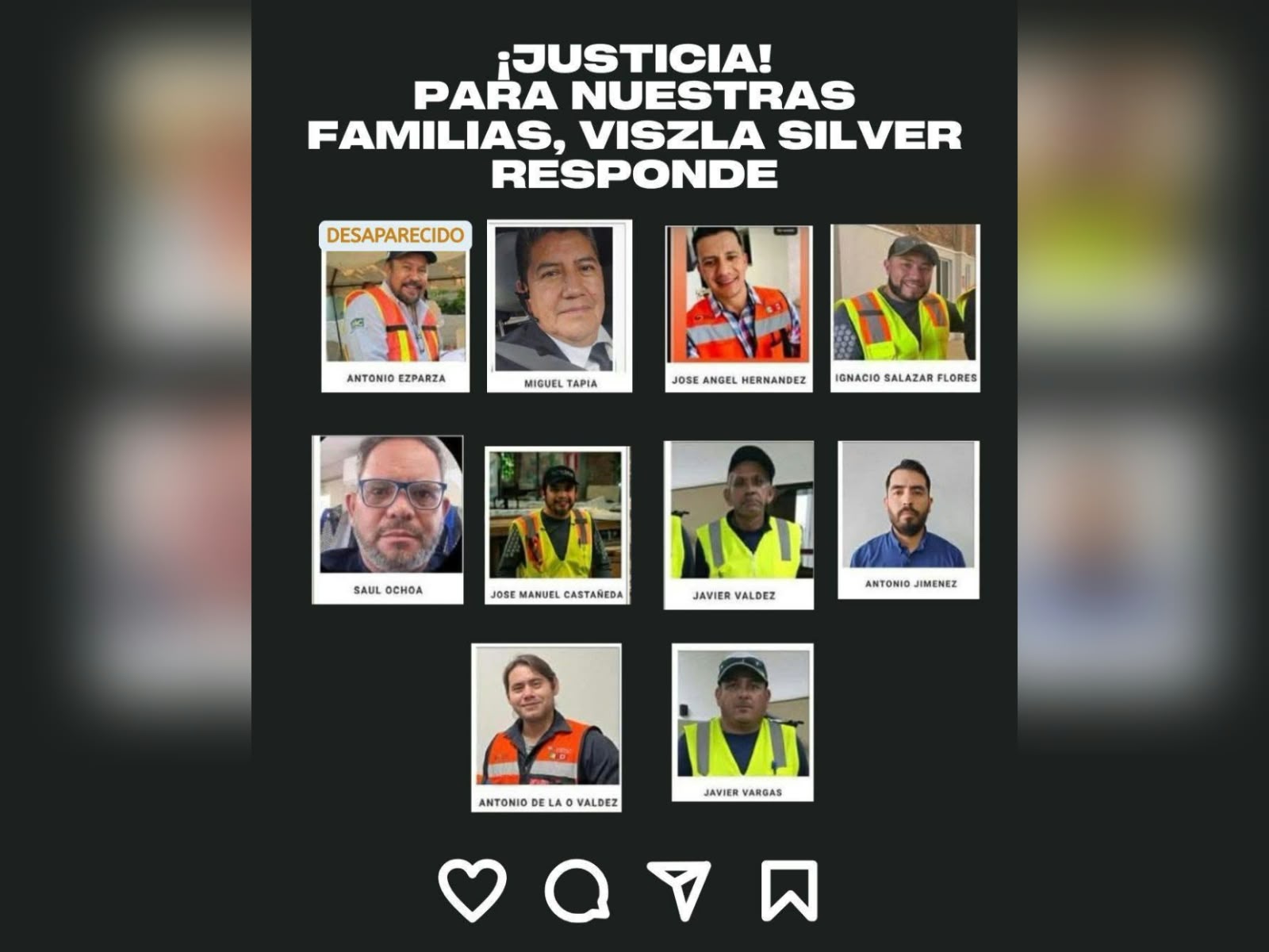 A ocho meses del secuestro en Concordia, Sinaloa, familias de mineros exigen respuestas a Vizsla Silver