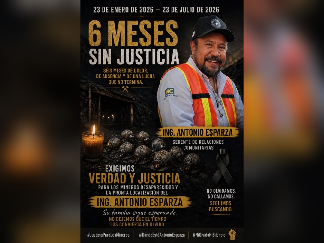 A ocho meses del secuestro en Concordia, Sinaloa, familias de mineros exigen respuestas a Vizsla Silver