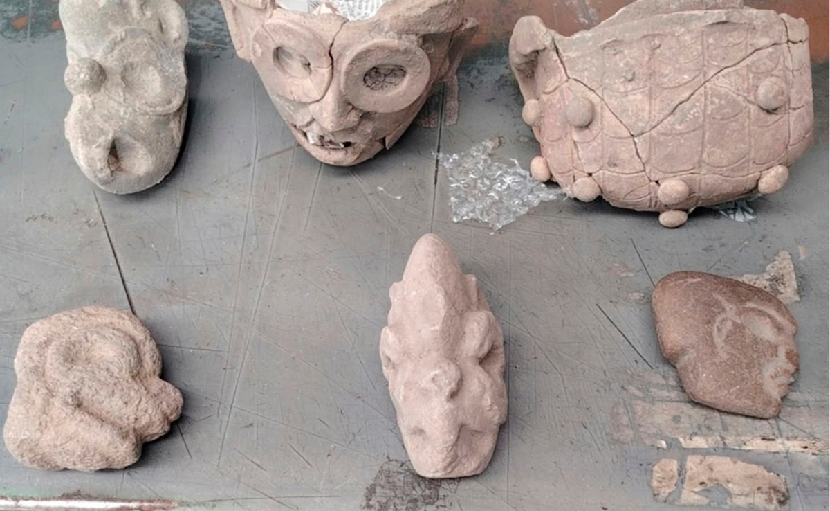 Autoridades aseguran piezas arqueológicas, parte del patrimonio cultural de México