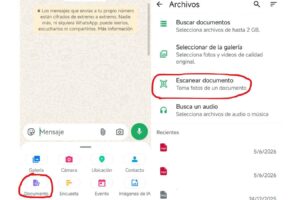 Cómo escanear documentos con WhatsApp y enviarlos en PDF desde tu celular