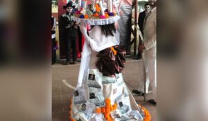 La Catrina Buscadora, representación con la que los alumnos de la UAdeO Guasave, reconocen el dolor de las desapariciones forzadas