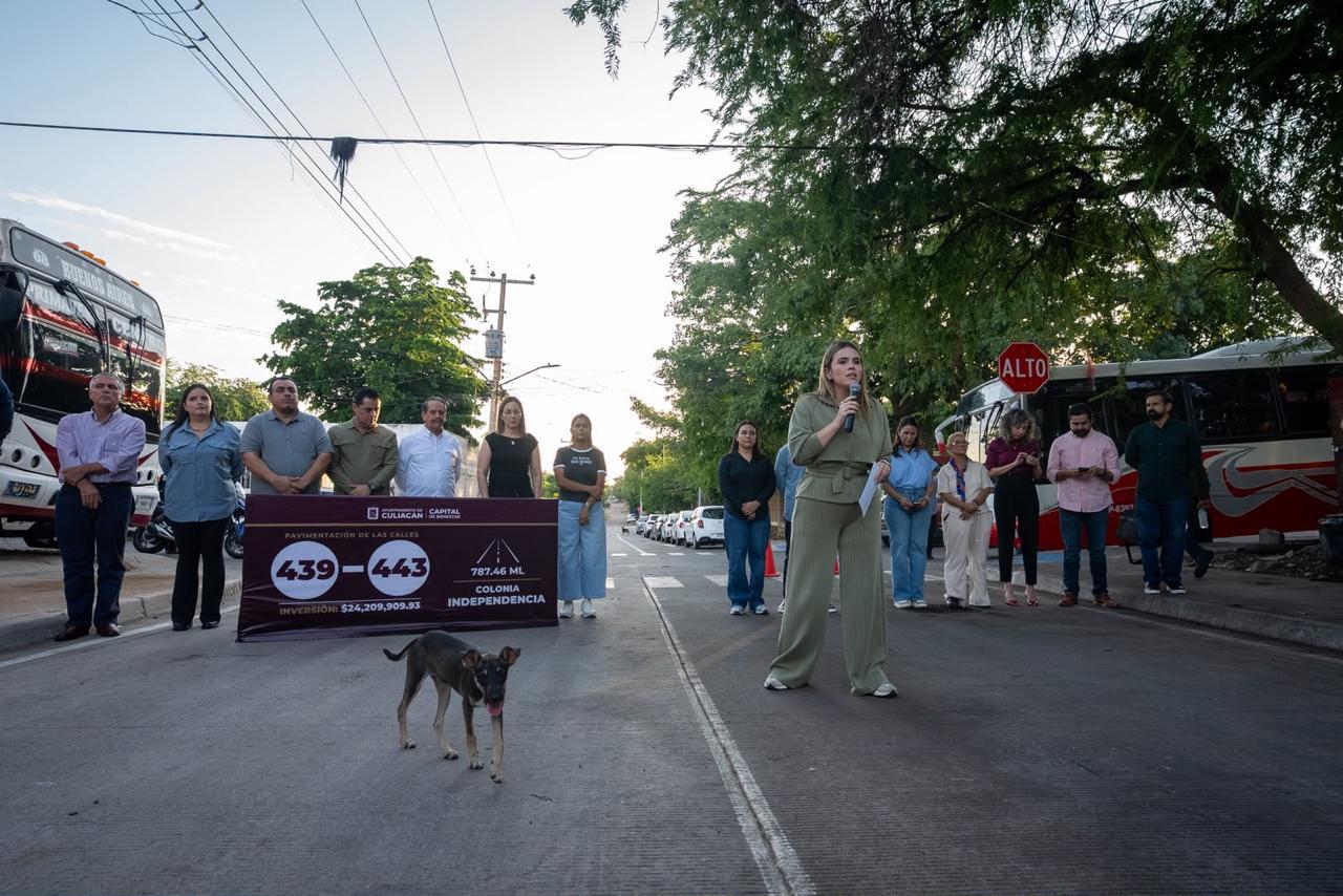Culiacán alcanza 500 calles pavimentadas en colonias y sindicaturas
