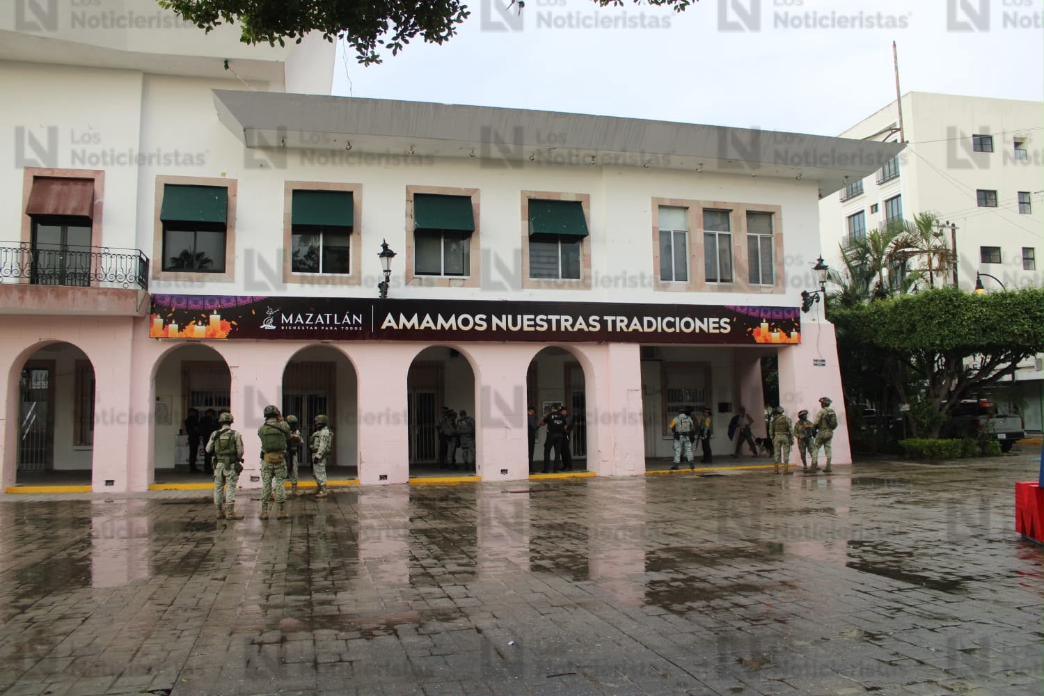 Dejan cabeza human en el Ayuntamiento de Mazatlán