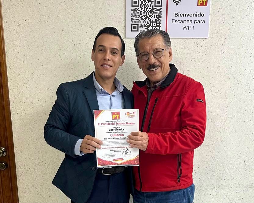 Designa el PT a Jesús Ibarra su Coordinador de Afiliación en Culiacán