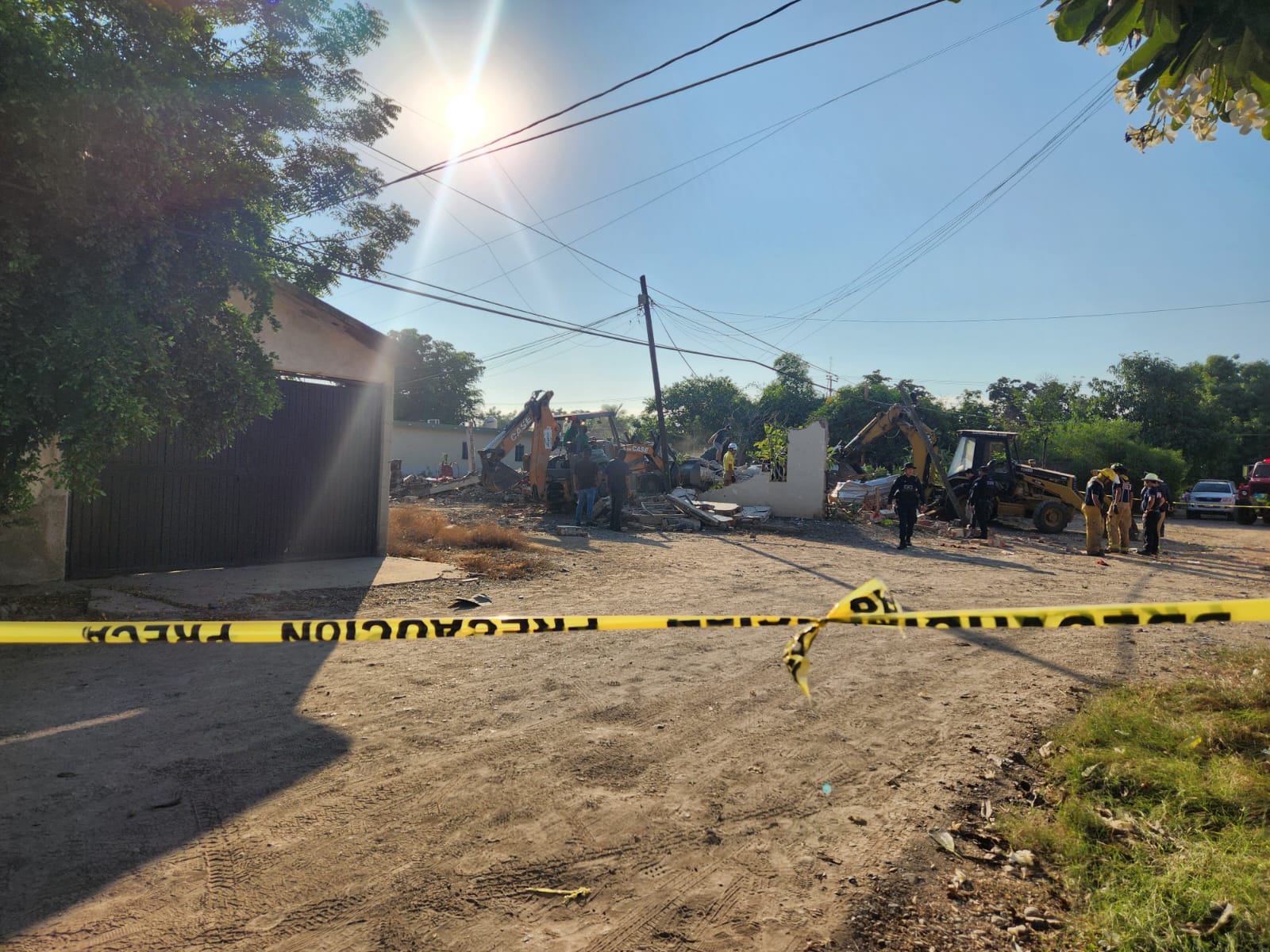 Explosión de vivienda en Guasave