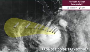 Huracán Rachel se intensifica a categoría 2; Sinaloa, entre los estados bajo vigilancia