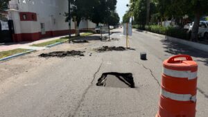Jumapam inspecciona antiguo drenaje baches