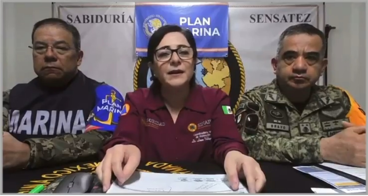 Laura Velázquez informa llegada de Protección Civil Nacional a Mazatlán este lunes