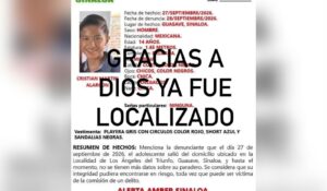 Localizan sano y salvo a adolescente de 14 años reportado como desaparecido en Guasave, Sinaloa
