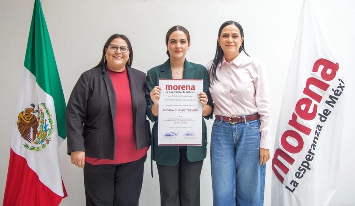 Morena nombra a Andrea Chávez como coordinadora de Ciudad Juárez
