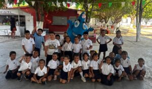 Niños de primaria aprenden a cuidar el agua con actividades de Jumapan en Mazatlán