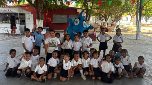 Niños de primaria aprenden a cuidar el agua con actividades de Jumapan en Mazatlán