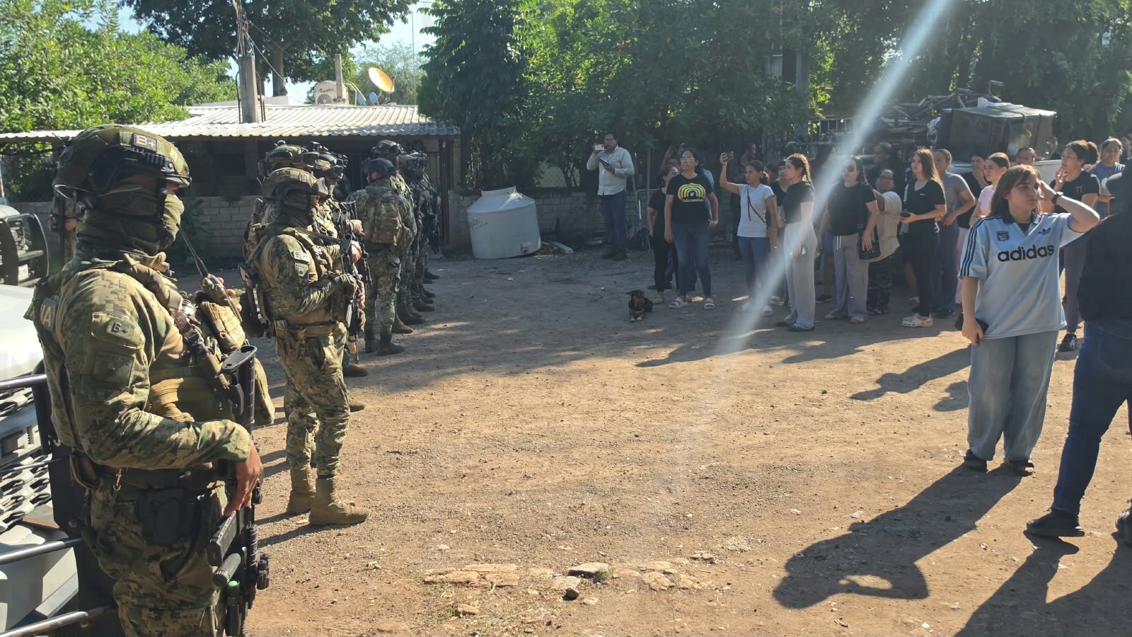 Operativo en la Laguna Colorada en Culiacán