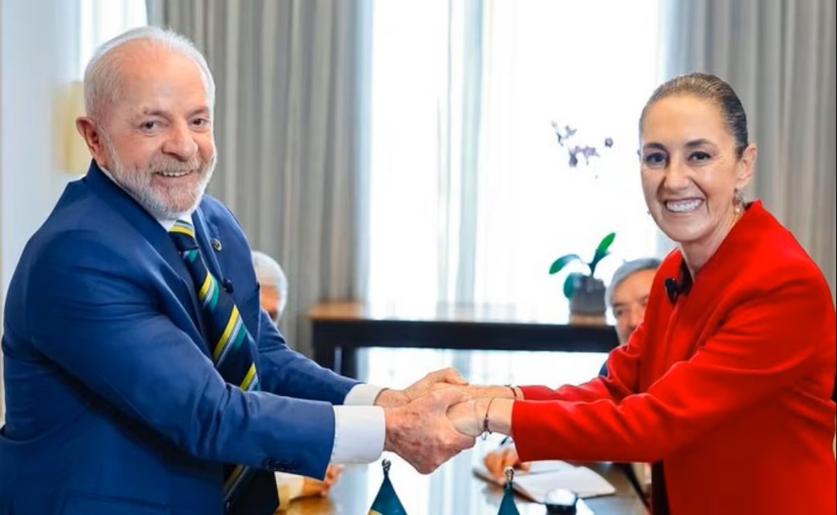 Sheinbaum celebra triunfo de Lula da Silva en Brasil
