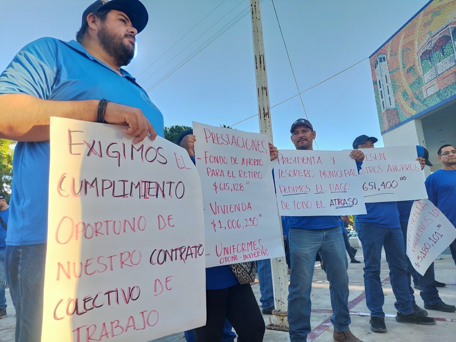 Sindicato del Ayuntamiento de Salvador Alvarado para labores por adeudos de 3.18 millones de pesos