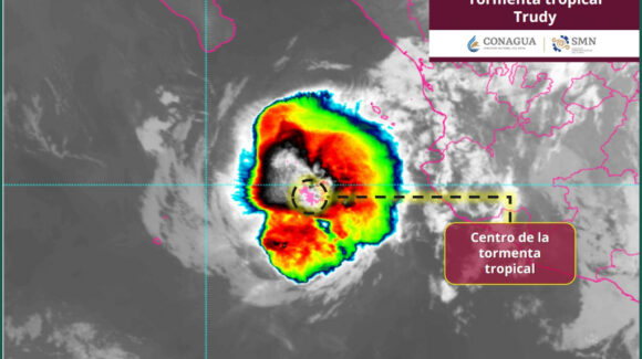 La tormenta tropical Trudy se aleja y se debilita: ¿qué efectos tendrá en Sinaloa?