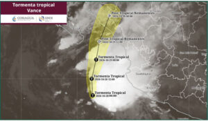 Tormenta tropical Vance amenaza con lluvias intensas al sur de Sinaloa; prevén rachas de viento y oleaje elevado