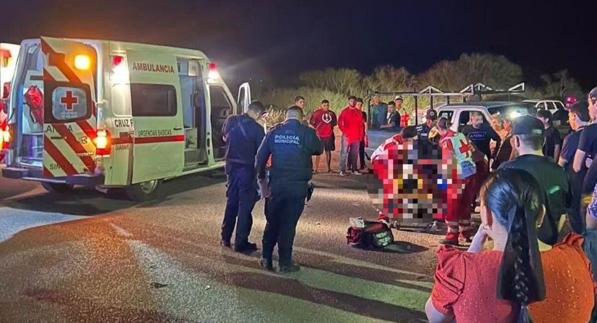 Muere adolescente de 16 años, luego de varios días hospitalizado tras chocar en motocicleta contra camioneta en Bamoa, Guasave