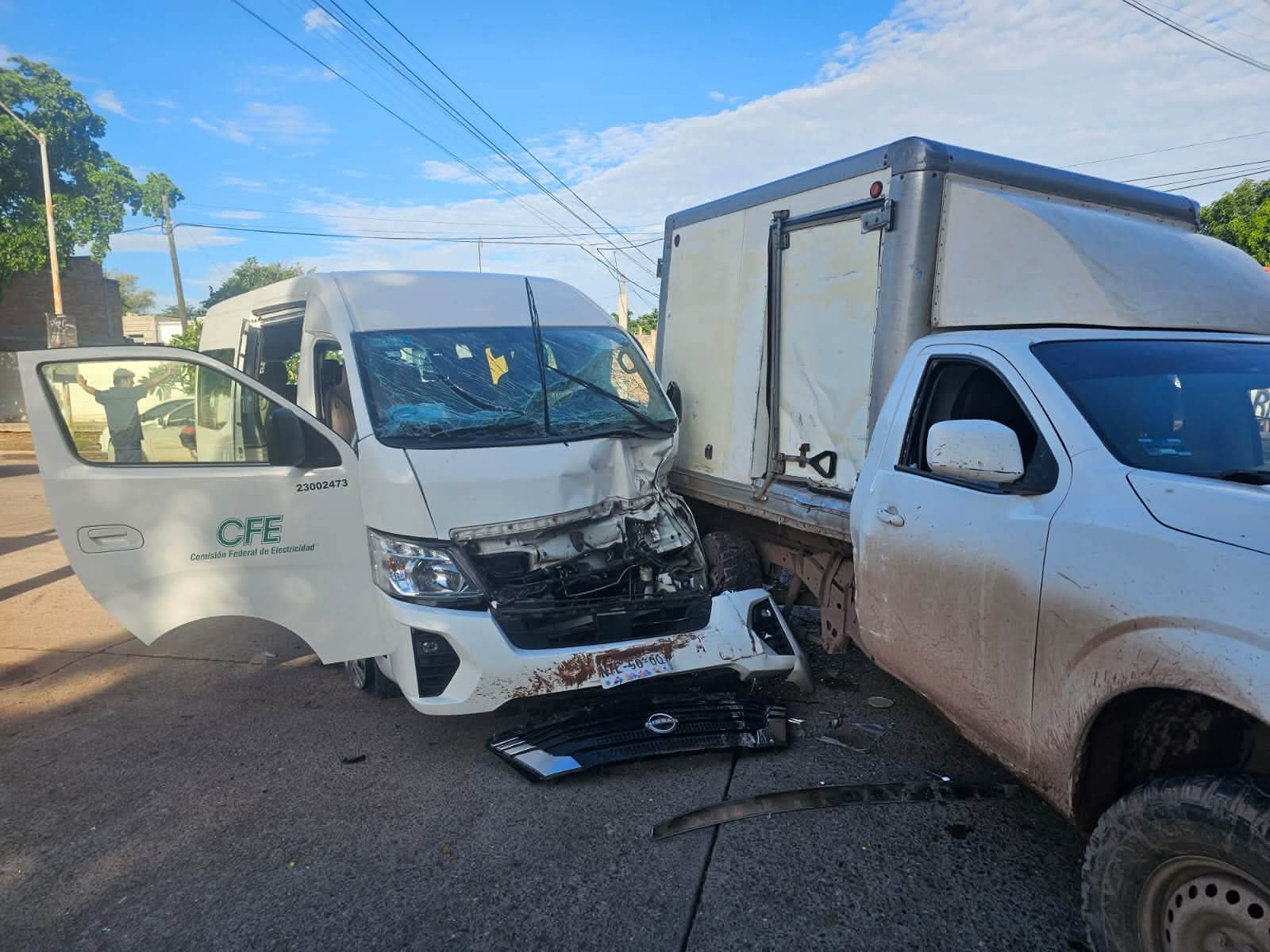 Accidente en el sector Villas de Monterrey en Los Mochis