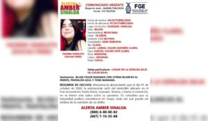 Activan Alerta Amber para localizar a Yazmín Yamileth, de 16 años, en Guasave