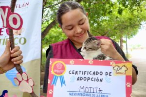 Se realizan 4 adopciones responsables con el programa “Huellitas del Bienestar” en Mazatlán