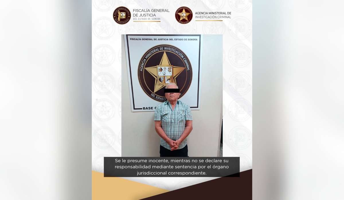 Adulto mayor detenido por abuso sexual en Ahome