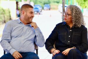 Gobernadora Graciela Domínguez alcalde de Badiraguato inauguran calles con inversión de 20 mdp