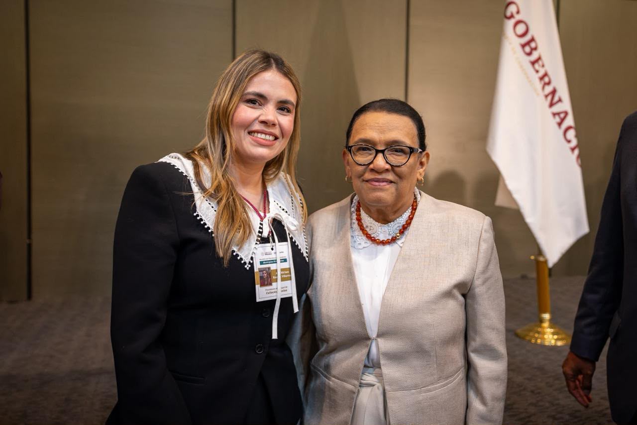 Alcaldesa de Culiacán participa en Reunión Nacional de Municipios Prioritarios; comprometen atención a las causas de la violencia