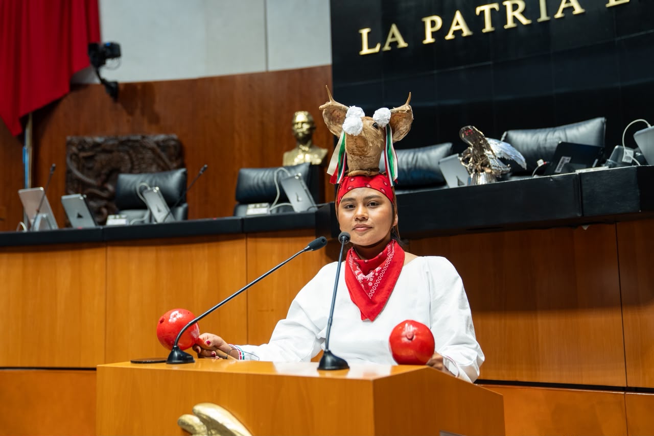 Alexia Anahí comparte la cultura yoreme en el Senado de la República
