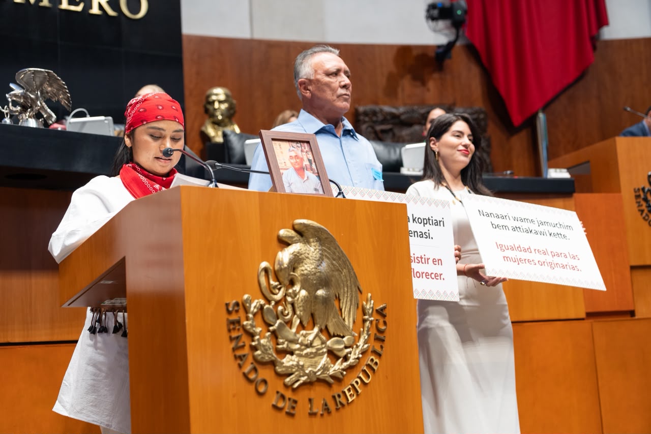 Alexia Anahí comparte la cultura yoreme en el Senado de la República