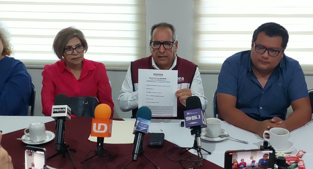 Diputado local, Ambrocio Chávez se registra para buscar la coordinación municipal de Morena en Salvador Alvarado
