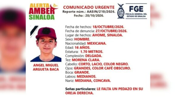 Buscan a Ángel Miguel, de 16 años de edad, desaparecido en Ahome, Sinaloa