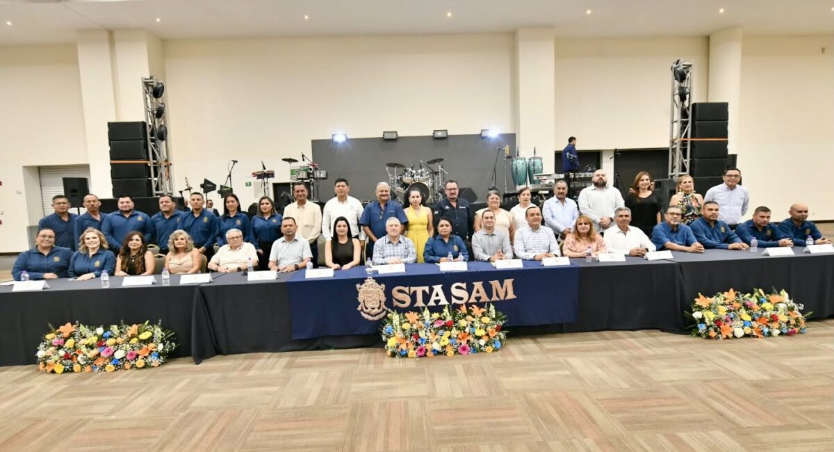 Stasam celebra 48 años en Mazatlán, Sinaloa; dirigencia reafirma defensa de derechos laborales
