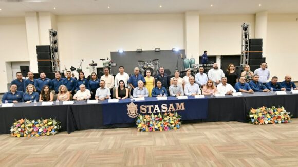 Stasam celebra 48 años en Mazatlán, Sinaloa; dirigencia reafirma defensa de derechos laborales