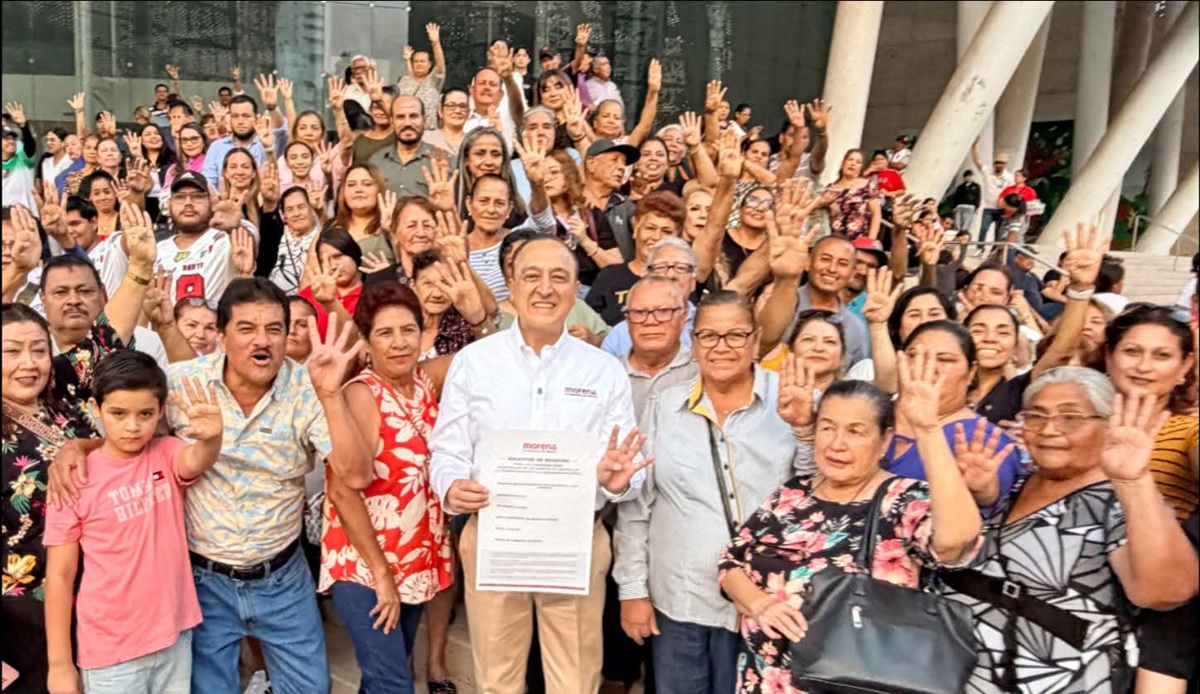 Antonio Menéndez se registra por la Coordinación Municipal de la Defensa de la Cuarta Transformación en Ahome