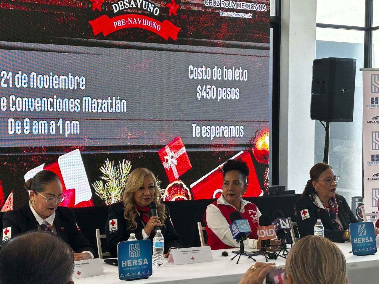 Anuncian desayuno prenavideño de Cruz Roja Mazatlán