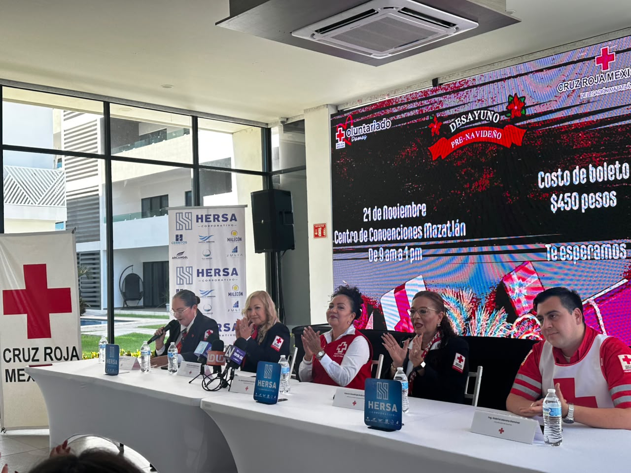 Anuncian desayuno prenavideño de Cruz Roja Mazatlán