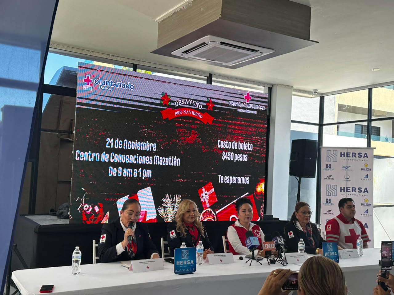 Anuncian desayuno prenavideño de Cruz Roja Mazatlán