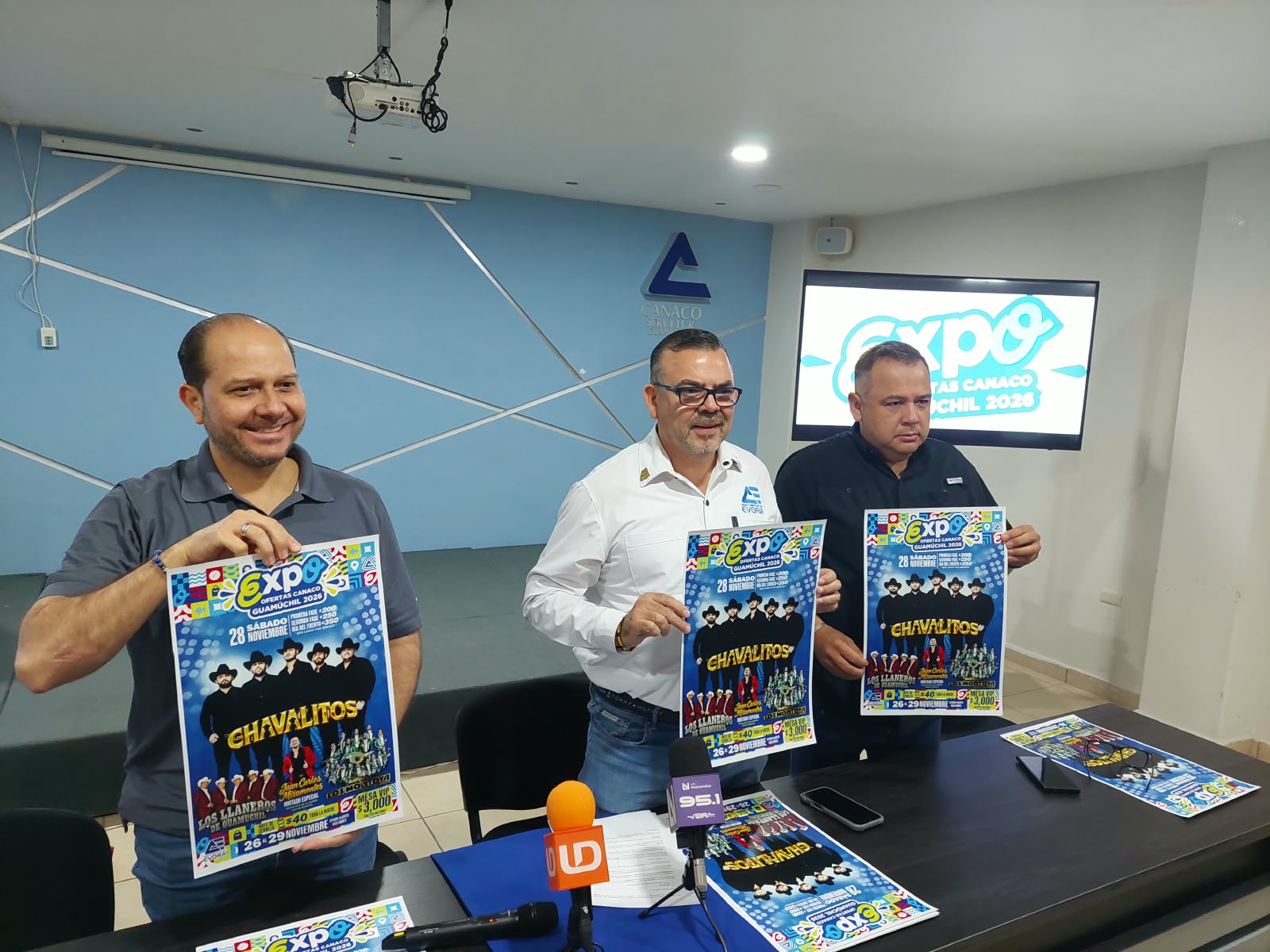 Anuncian la cartelera del 28 de noviembre de la Expo Canaco 2026 en Guamúchil