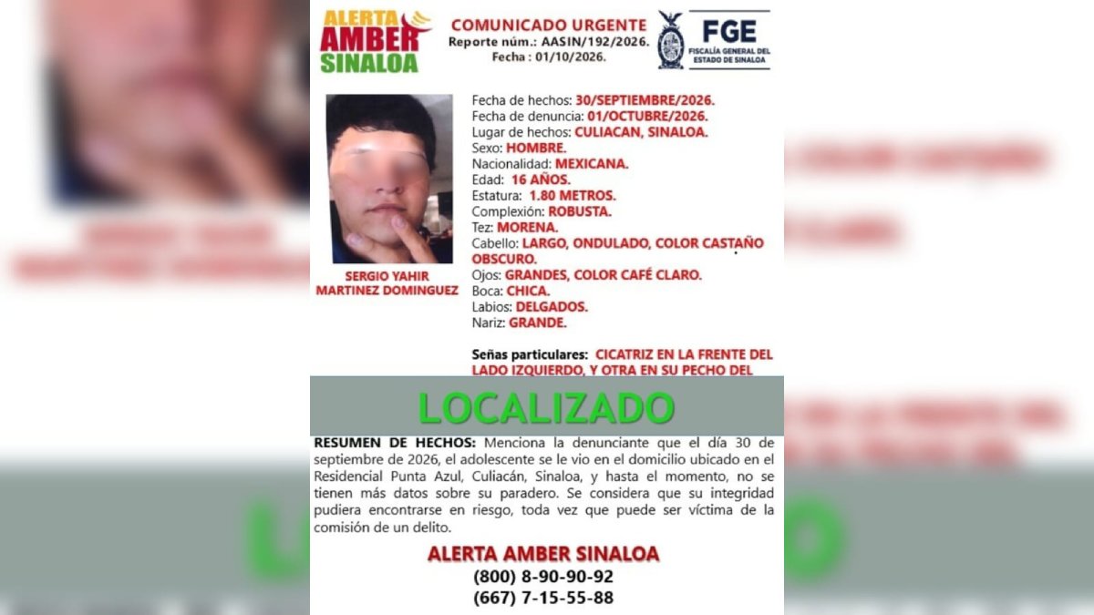 aparece sergio yahir con vida en culiacan