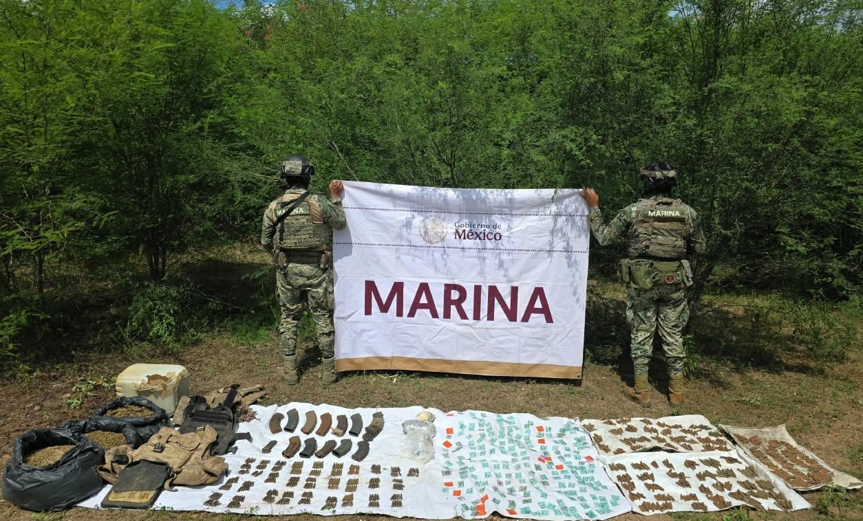 Marina realiza aseguramientos en operativos en el sur de Sinaloa