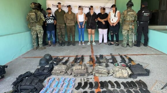 Marina detiene a 51 presuntos infractores y asegura 145 armas en Mazatlán, Sinaloa, en Operación Sable