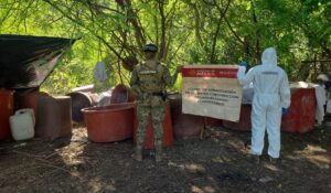 Localizan e inhabilitan laboratorio clandestino para fabricar drogas sintéticas en Elota, Sinaloa