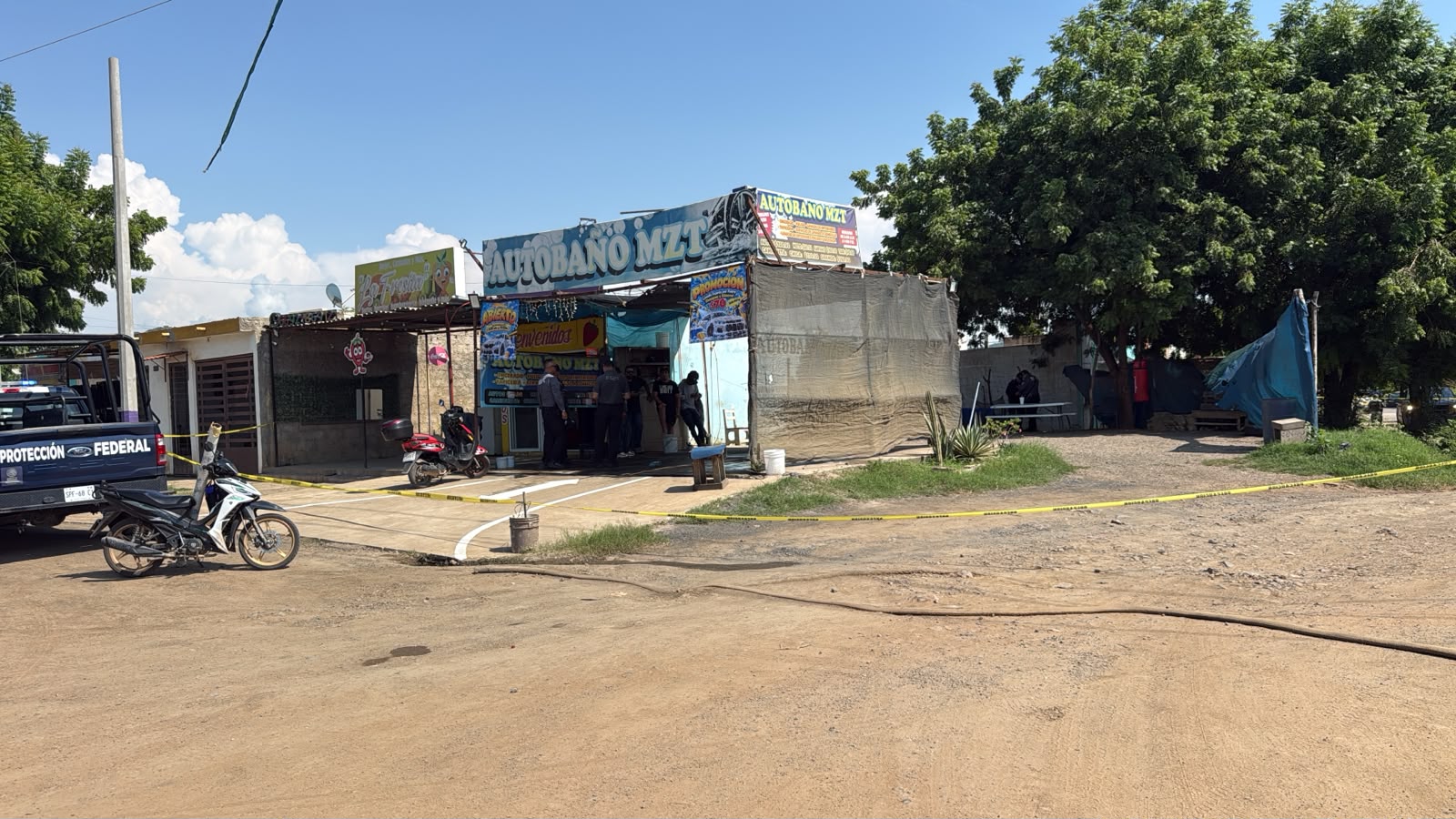 Ataque a balazos en un autolavado de Pradera Dorada 2 deja a una persona lesionada en Mazatlán