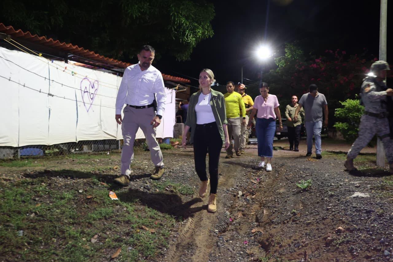 Autoridades recorren Mazatlán tras intensas lluvias
