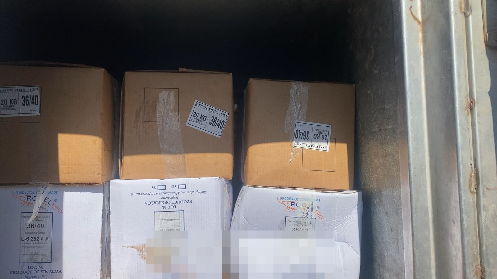 Camarón sin documentación asegurado en Rosario