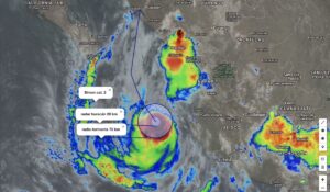Huracán “Simón” vuelve a cambiar de trayectoria: impactaría entre Culiacán y Eldorado, en Sinaloa